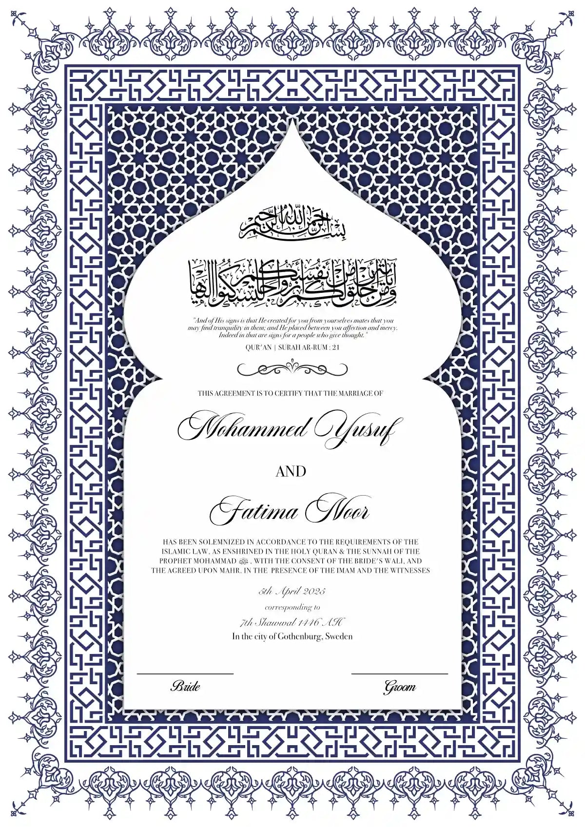 Nikkah Certifikat