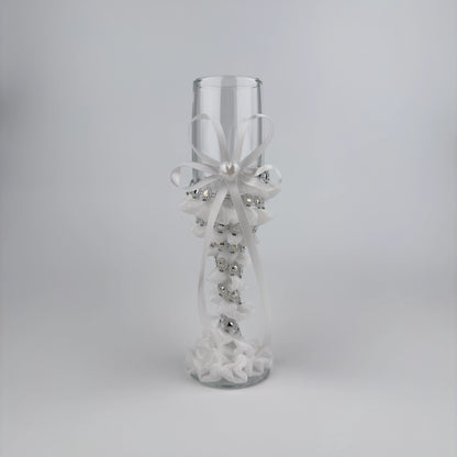 Dekorerade champagneglas | Crystal Bloom
