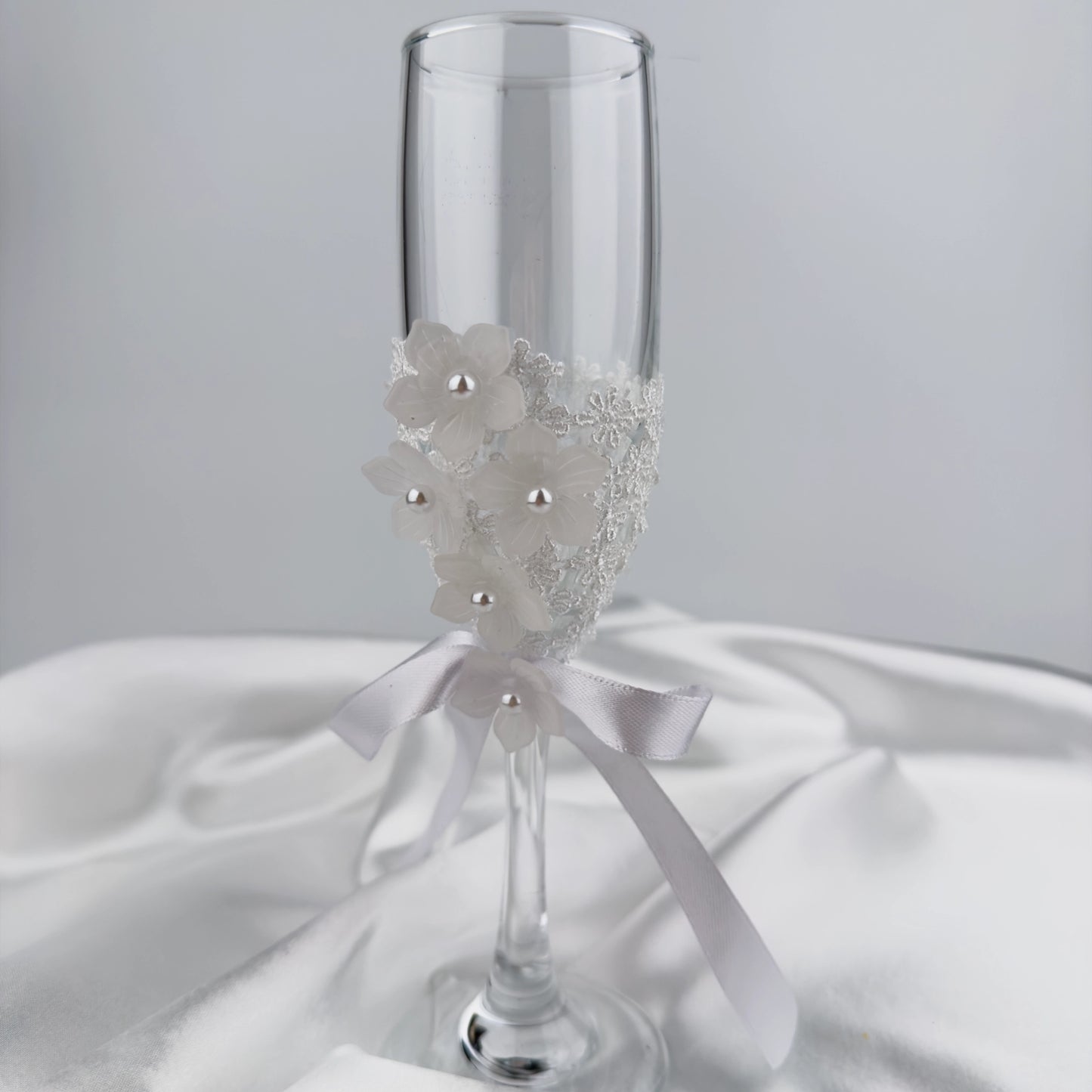 Dekorerade champagneglas | Pearl Blossom