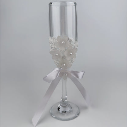 Dekorerade champagneglas | Pearl Blossom