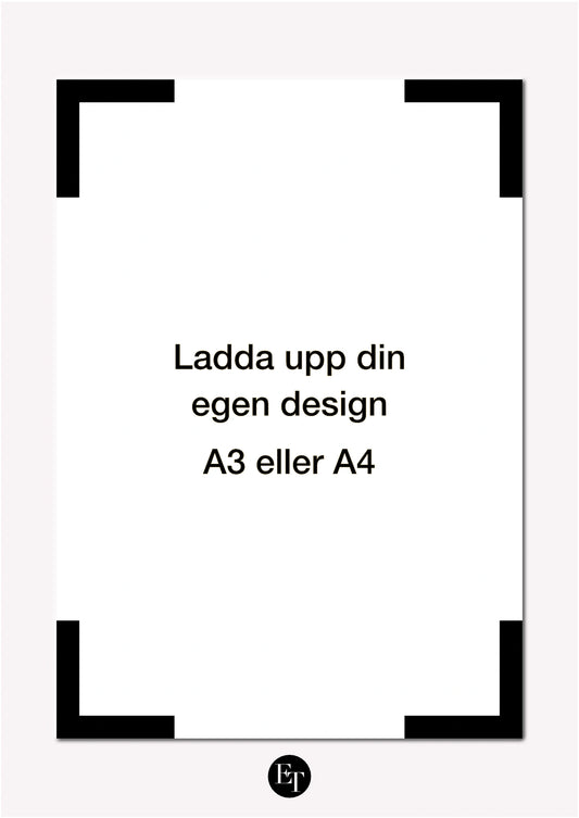 Ladda upp din egna design | Nikkah Certifikat  (A3 eller A4)